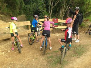Waitangi Mountain Bike Park Kids group