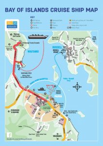 Bay of Islands Cruise Ship Map
