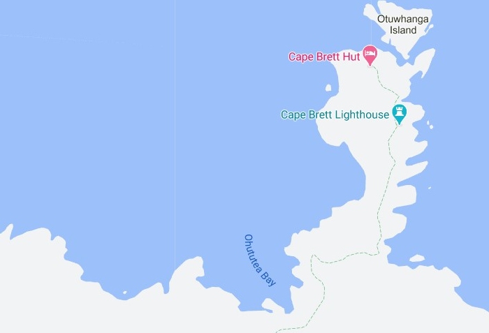 Cape Brett Track - Google Maps - Visit BOI
